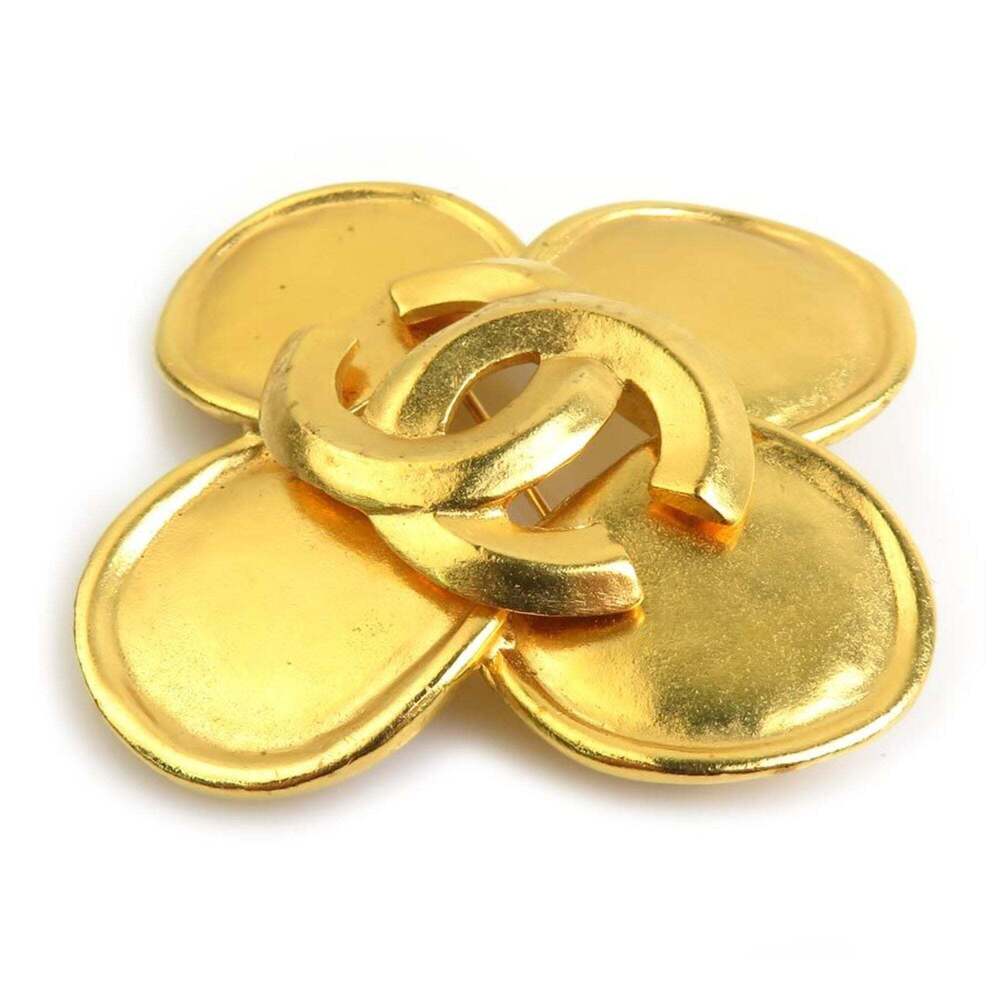 CHANEL Authentic Gold Brooch - Picture 2 of 5